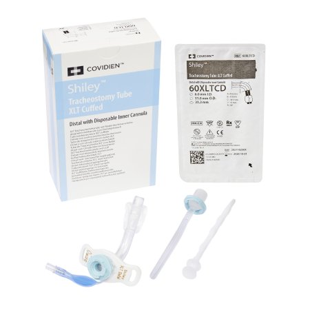 Cuffed Tracheostomy Tube Shiley™ XLT Disposable IC Size 6.0 Adult