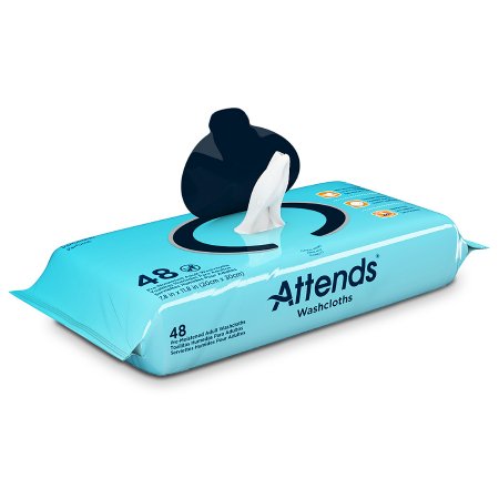Personal Wipe Attends® Soft Pack Aloe / Vitamin E Scented 48 Count