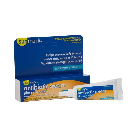 First Aid Antibiotic with Pain Relief sunmark® Cream 0.5 oz. Tube