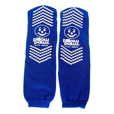 Slipper Socks Pillow Paws® Bariatric 3X-Large Royal Blue Ankle High