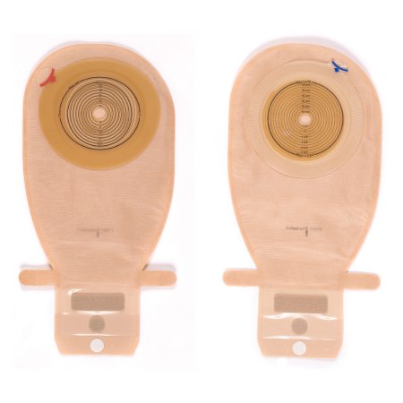 Colostomy Pouch Assura® One-Piece System 11-1/2 Inch Length 3/8 to 2-1/4 Inch Stoma Drainable Flat, Trim to Fit