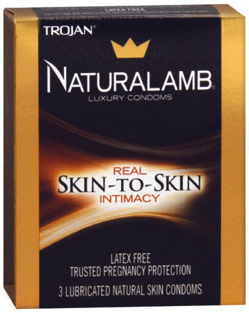 Condom Trojan® Naturallamb® Lubricated 3 per Box