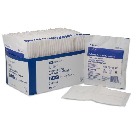 Abdominal Pad Curity™ 8 X 10 Inch 1 per Pack NonSterile Rectangle