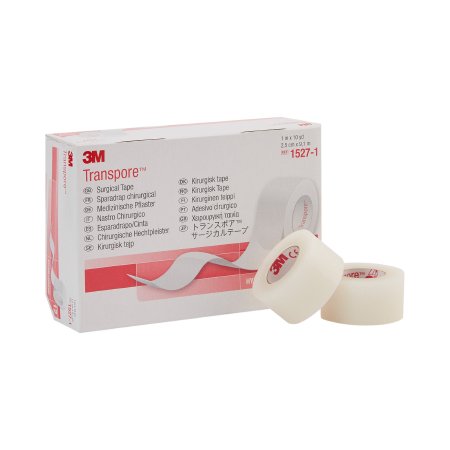 Medical Tape 3M™ Transpore™ Transparent 1 Inch X 10 Yard Plastic NonSterile