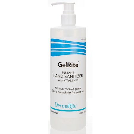 Hand Sanitizer GelRite® 16 oz. Ethyl Alcohol Gel Pump Bottle