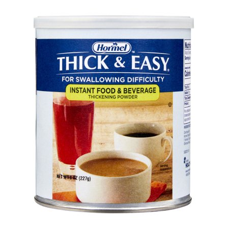 Food and Beverage Thickener Thick & Easy® 8 oz. Canister Unflavored Powder IDDSI Level 0 Thin