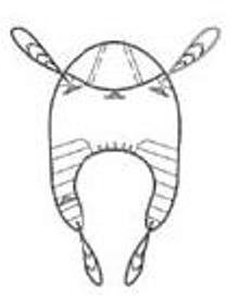 Full Back Sling Hoyer® 4 Point With Head Support Large 500 lbs. Weight Capacity