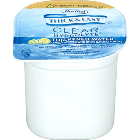 Thickened Water Thick & Easy® Hydrolyte® 4 oz. Portion Cup Lemon Flavor Liquid IDDSI Level 3 Moderately Thick/Liquidized