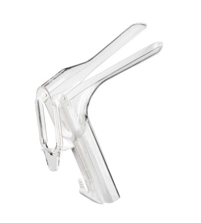 Vaginal Speculum KleenSpec® 590 Series Premium Pederson NonSterile Office Grade Acrylic Small Double Blade Duckbill Disposable Corded/Cordless Light Source Compatible