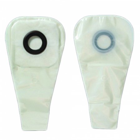Ostomy Pouch Karaya 5 One-Piece System 12 Inch Length 1-3/8 Inch Stoma Drainable Convex, Pre-Cut