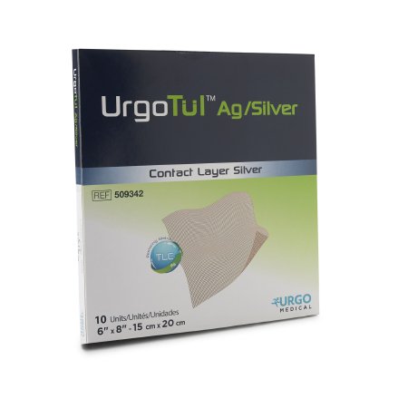 Silver Wound Contact Layer Dressing UrgoTul™AG/Silver 6 X 8 Inch Rectangle Sterile