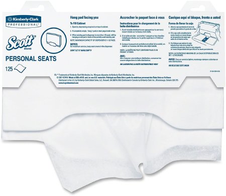 Toilet Seat Cover Scott® Personal Seats 15 X 18 Inch