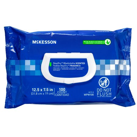 Personal Wipe StayDry® Soft Pack Aloe / Vitamin E Scented 100 Count