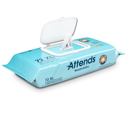 Personal Wipe Attends® Soft Pack Aloe / Vitamin E Scented 72 Count