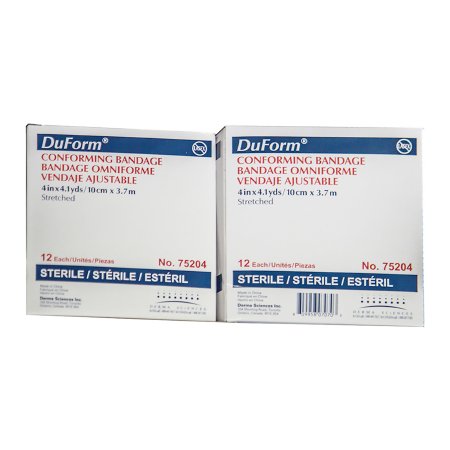 Conforming Bandage Duform 4 Inch X 4-1/10 Yard 1 per Pack Sterile 1-Ply Roll Shape