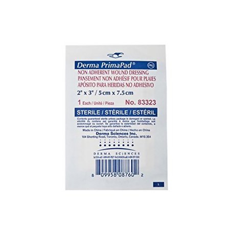 Non-Adherent Absorbent Pad Primapad® 2 X 3 Inch Sterile 1-Ply Rectangle