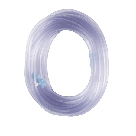 Suction Connector Tubing McKesson 20 Foot Length 0.25 Inch I.D. Sterile Female / Male Connector Clear Ribbed OT Surface PVC