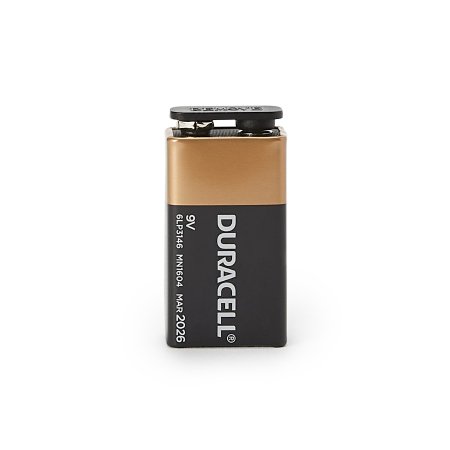 Alkaline Battery Duracell® Coppertop® 9V Cell 9V Disposable 12 Pack