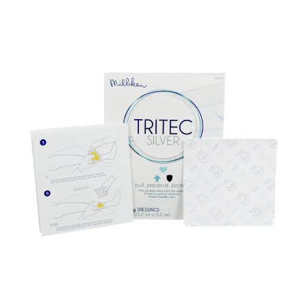 Silver Dressing Tritec™ Silver 6 X 6 Inch Square Sterile