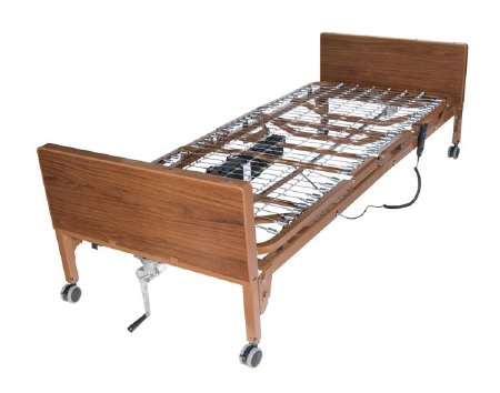 Electric Bed Package Delta® Ultra-Light 1000 Home Care 88 Inch Length Spring Deck 12-1/2 to 21-1/2 Inch Height Range