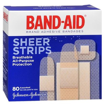 Adhesive Strip Band-Aid® 2-1/4 X 3 Inch / 3/4 X 3 Inch / 5/8 X 2-1/4 Inch / 7/8 X 7/8 Inch Plastic Assorted Shapes Sheer Sterile