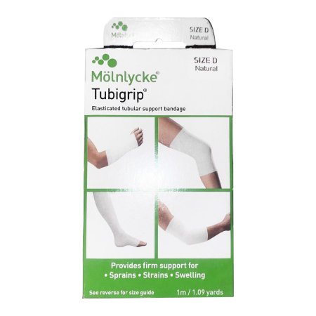 Elastic Tubular Support Bandage Tubigrip® 3 Inch X 1 Yard Large Arm / Medium Ankle / Small Knee Pull On Natural NonSterile Size D Standard Compression