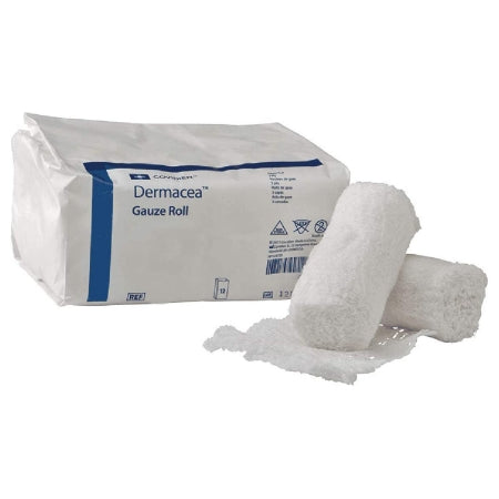 Fluff Bandage Roll Dermacea™ 2 Inch X 4-1/8 Yard 12 per Pack NonSterile 3-Ply Roll Shape