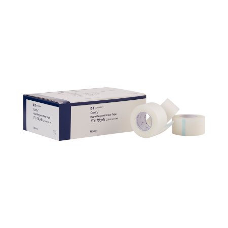Hypoallergenic Medical Tape Kendall™ Hypoallergenic Clear Transparent 1 Inch X 10 Yard Plastic NonSterile