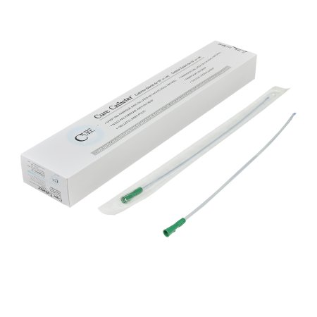 Urethral Catheter Cure Catheter™ Coude Tip Uncoated PVC 14 Fr. 16 Inch