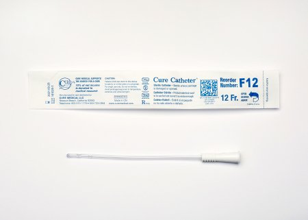 Urethral Catheter Cure Catheter™ Straight Tip Uncoated PVC 12 Fr. 6 Inch