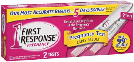 Reproductive Health Test Kit First Response® hCG Pregnancy Test 2 Tests CLIA Waived