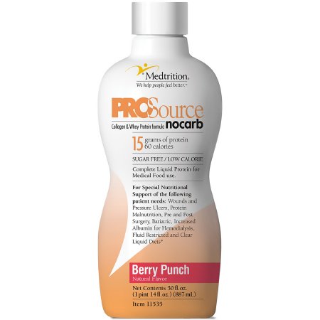Oral Supplement ProSource™ NoCarb Berry Punch Flavor Liquid 30 oz. Bottle
