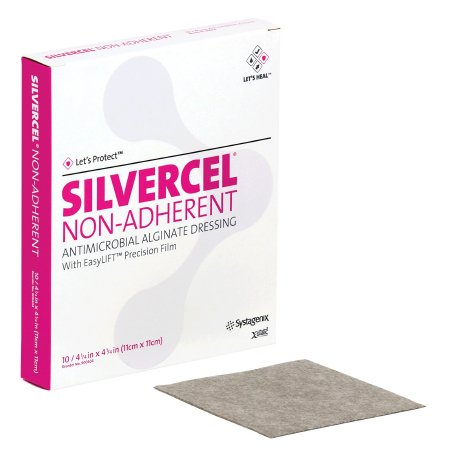 Silver Alginate Dressing Silvercel™ Non-Adherent 4-1/2 X 4-1/2 Inch Square Sterile