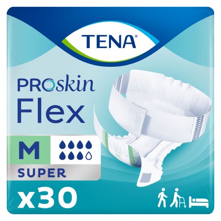 Unisex Adult Incontinence Belted Undergarment TENA® ProSkin™ Flex Super Size 12 Disposable Heavy Absorbency