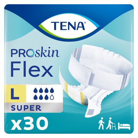 Unisex Adult Incontinence Belted Undergarment TENA® ProSkin™ Flex Super Size 16 Disposable Heavy Absorbency