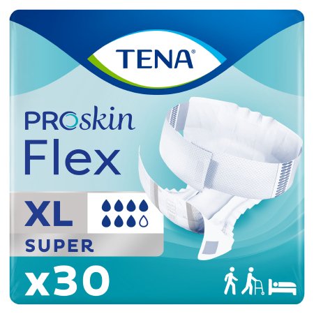 Unisex Adult Incontinence Belted Undergarment TENA® ProSkin™ Flex Super Size 20 Disposable Heavy Absorbency