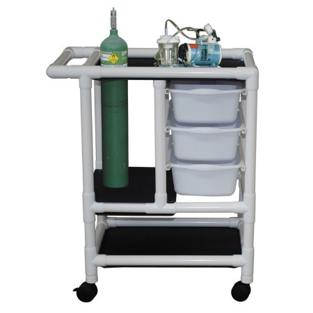Emergency Cart PVC 31.5 X 20 X 34.5 Inch White 20 X 25 X 5 Inch