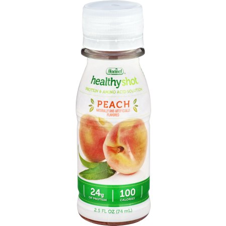 Oral Supplement Healthy Shot® Peach Flavor Liquid 2.5 oz. Bottle