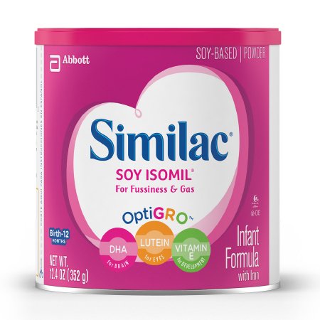 Infant Formula Similac® Soy Isomil® 12.4 oz. Can Powder Soy Galactosemia / Lactose Intolerance
