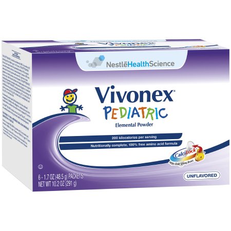 Pediatric Oral Supplement Vivonex® Pediatric 1.7 oz. Individual Packet Powder Free Amino Acids Impaired GI Function