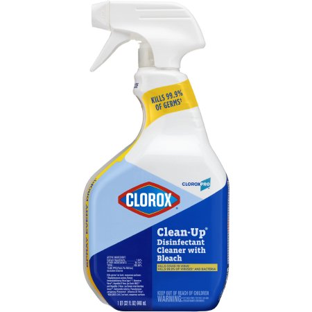CloroxPro™ Clorox® Clean-Up® with Bleach Surface Disinfectant Cleaner Germicidal Pump Spray Liquid 32 oz. Bottle Chlorine Scent NonSterile