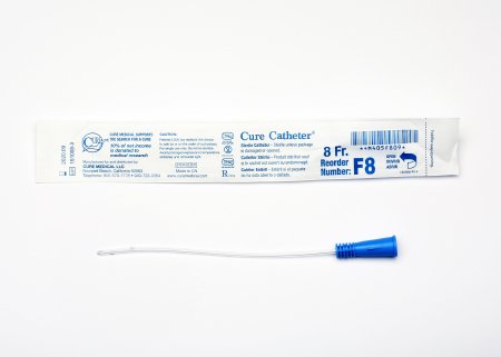 Urethral Catheter Cure Catheter™ Straight Tip Uncoated PVC 8 Fr. 6 Inch