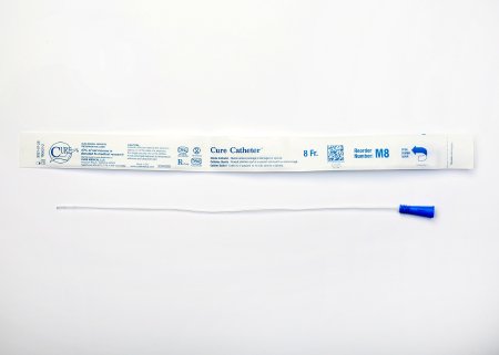 Urethral Catheter Cure Catheter™ Straight Tip Uncoated PVC 8 Fr. 16 Inch