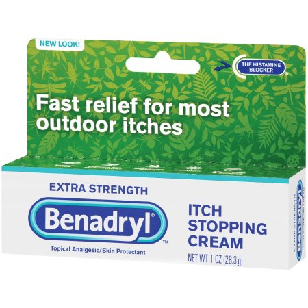 Itch Relief Benadryl® 2% - 0.1% Strength Cream 1 oz. Tube