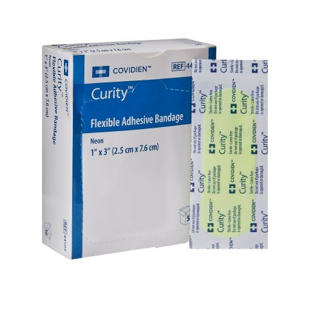Adhesive Strip Curity™ 1 X 3 Inch Fabric Rectangle Neon Sterile