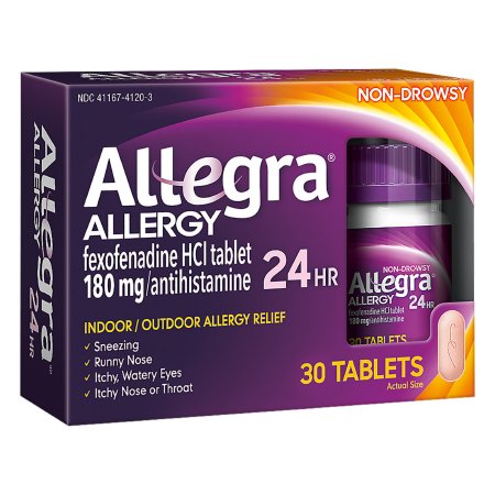 Allergy Relief Allegra® 180 mg Strength Tablet 30 per Box
