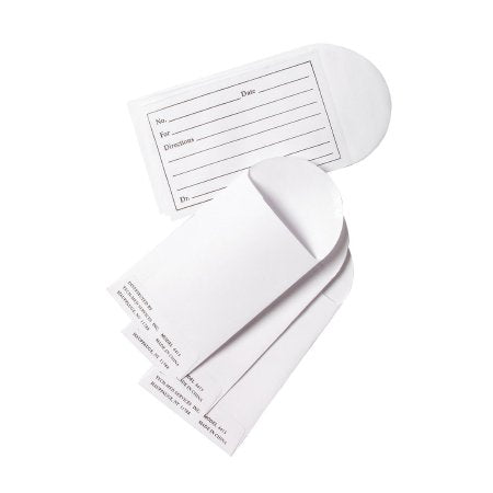 Pill Envelope Tech-Med White 3½ X 2¼ Inch