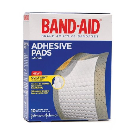 Adhesive Strip Band-Aid® 2-7/8 X 4 Inch Plastic Rectangle Tan Sterile