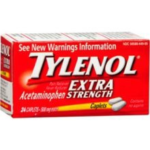 Pain Relief Tylenol® 500 mg Strength Acetaminophen Caplet 24 per Bottle