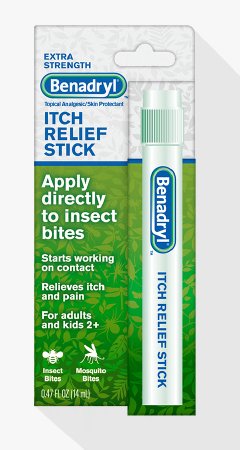 Itch Relief Benadryl® 2% - 0.1% Strength Liquid 14 mL Stick